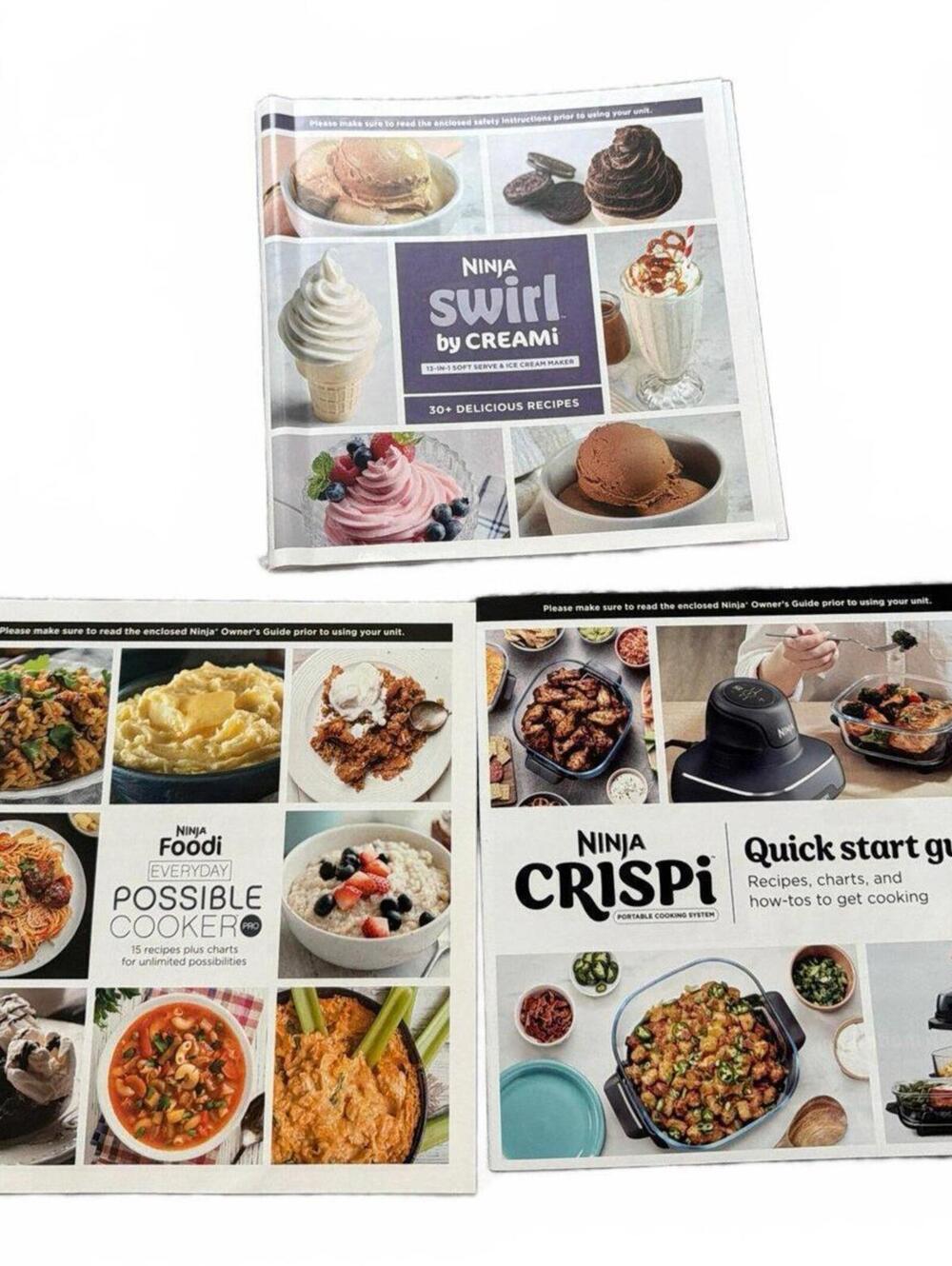 Ninja Recipe Booklets Sets - Lot of 3
